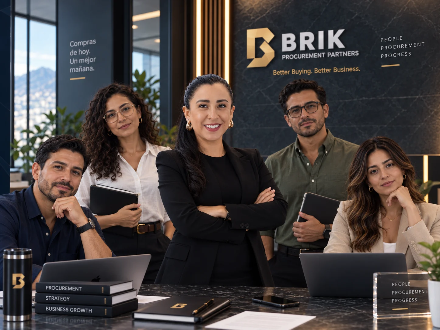 Equipo BRIK Procurement Partners — Valeria Longinos, Founder y Directora General, con su equipo