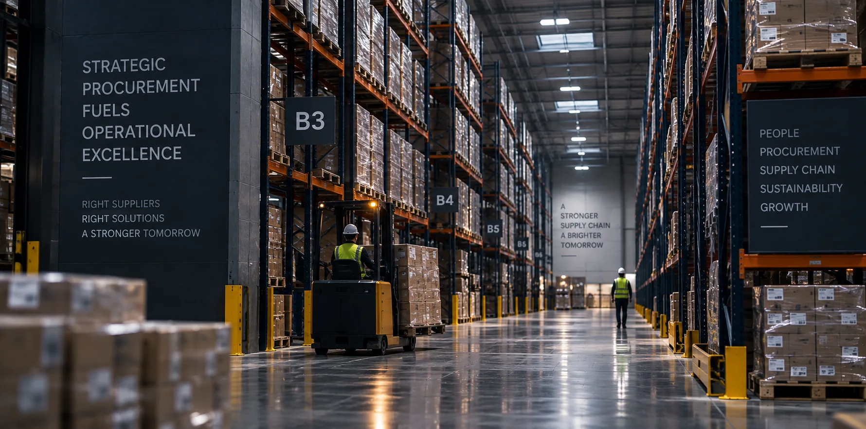 Procurement en logística y transporte — centro de distribución